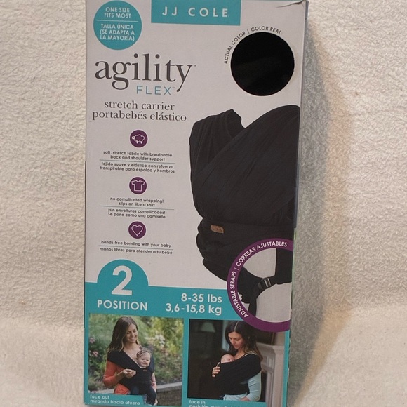 JJ Cole Handbags - JJ Cole Agility Flex Stretch Carrier - Black and Teal